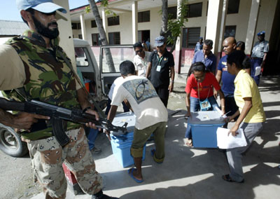 East Timorese vote for president