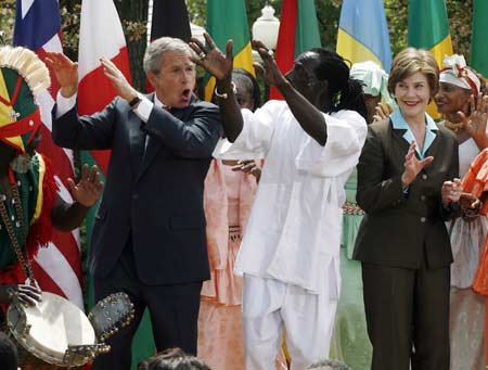 Bush dances for Malaria Awareness Day