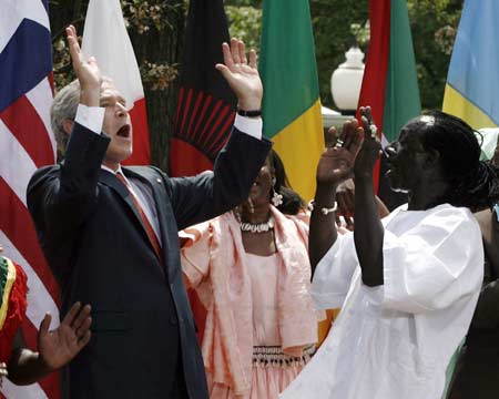 Bush dances for Malaria Awareness Day