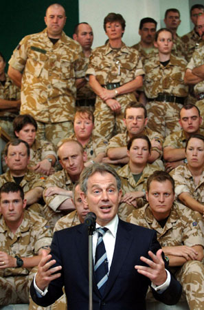 Blair's farewell trip to Iraq as PM