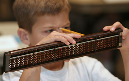 Abacus contest in Tokyo