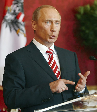 Russia President Putin in Viena