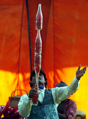 Circus show held in India
