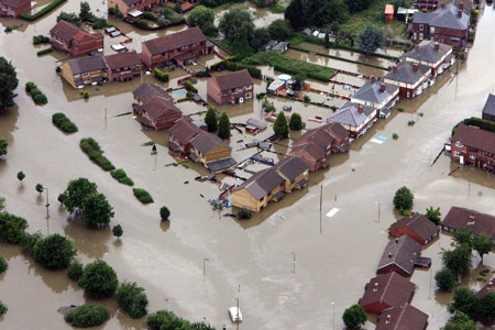 Floods hit Europe