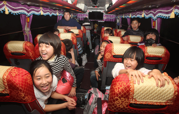 Adopted children get ferry trip to South Korea
