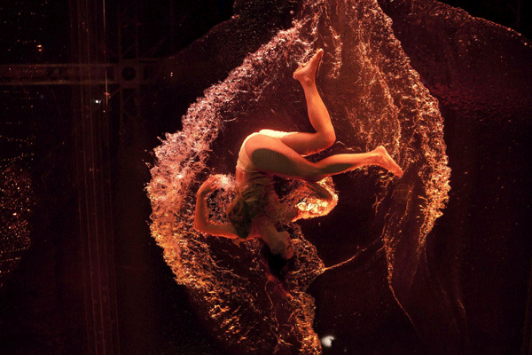 Watery show in Tel Aviv
