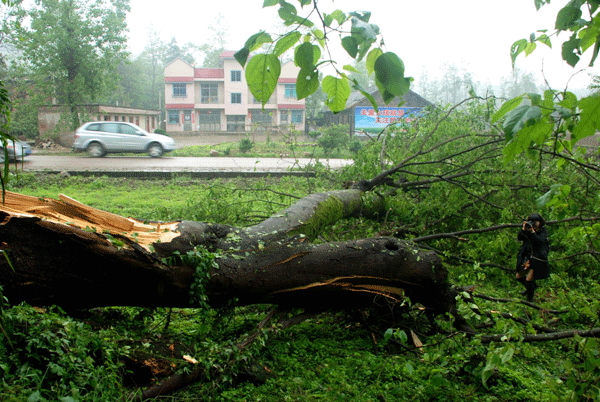 SW China hit by rain, hail