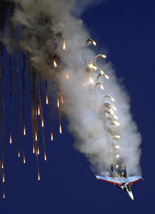 A Sukhoi Su-27 performs during the international air show MAKS-2007 in Zhukovsky near Moscow August 21, 2007. 