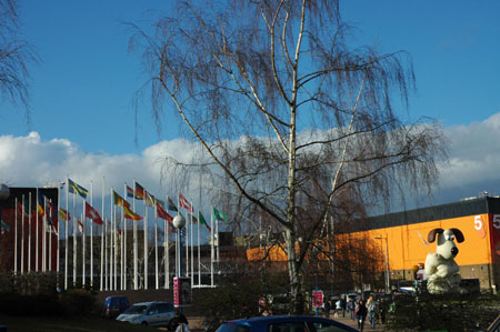 Photo taken on March 7, 2008 shows the Birmingham National Exhibition Center (NEC) where the 117th Crufts was held, in Birmingham, central England.