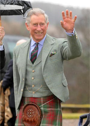 Britain&apos;s Prince Charles is in Banffshire to open the new head office of Walkers Shortbread at Aberlour House in Scotland April 9, 2008.