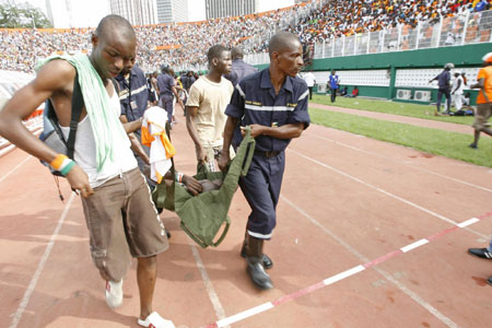 19 dead in Cote d'Ivoire football stadium crush