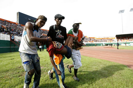 19 dead in Cote d'Ivoire football stadium crush
