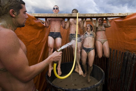 Mud bath at Paleo music festival