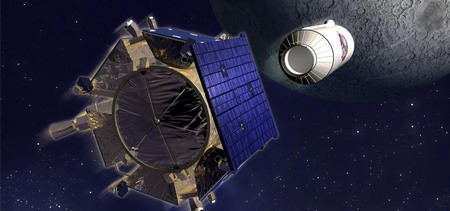 NASA probes give moon a double smack