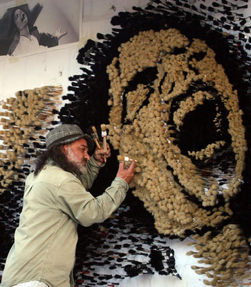 Albanian artist creates colossal mosaic of Michael Jackson