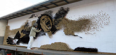 Albanian artist creates colossal mosaic of Michael Jackson