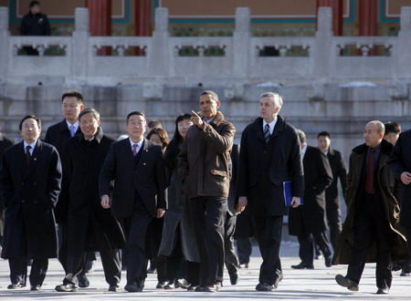 Obama in Forbidden City