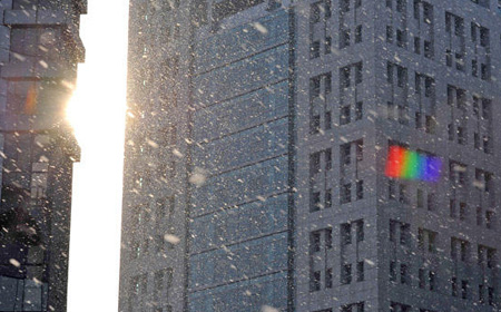 Sun-snow in NW China