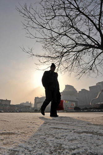 Sun-snow in NW China