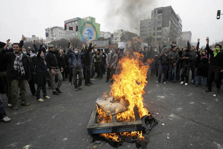 Five killed, over 300 arrested in Tehran clashes