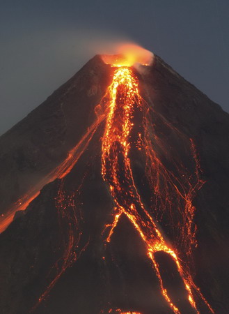 Philippine volcano calm only for now