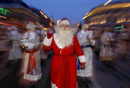New Year's revelry around the world