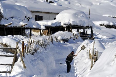 Town in Xinjiang records lowest temperature
