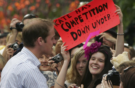 Britain's Prince William visits Melbourne
