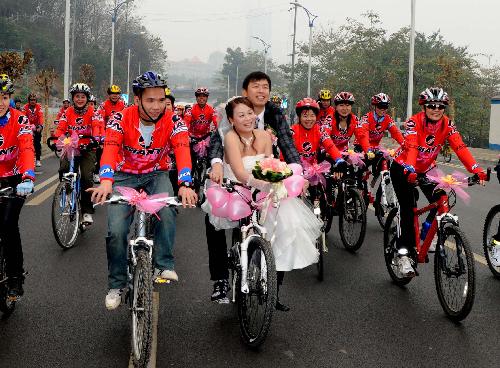 Honey, let's cycle to wed