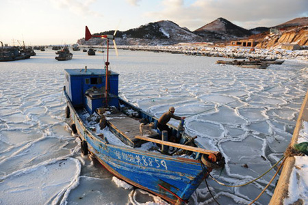 Freezing cold, but life goes on