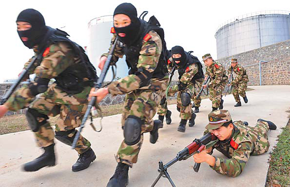 Anti-terror drill in Hefei