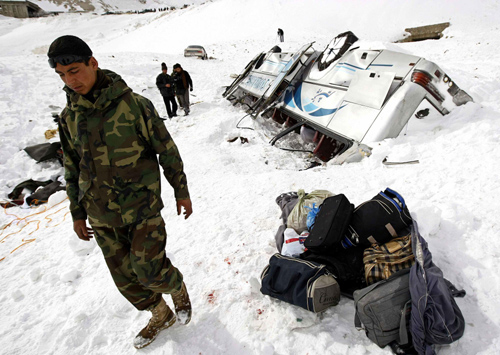 Afghans dig for survivors after avalanches kill 166