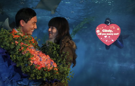 Valentine's Day marked around the world