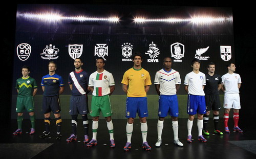 World Cup 2010 soccer kits unveiled in London