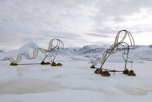 Sculptures highlight global warming