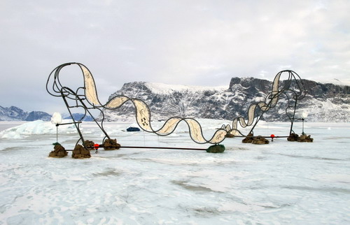 Sculptures highlight global warming