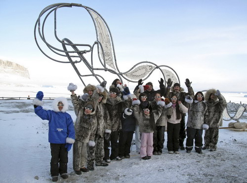 Sculptures highlight global warming