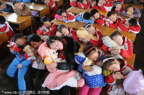 A 'sleep class' to mark the World Sleep Day