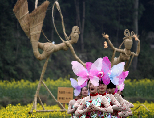 Oilseed Rape Flower Festival in Zhejiang