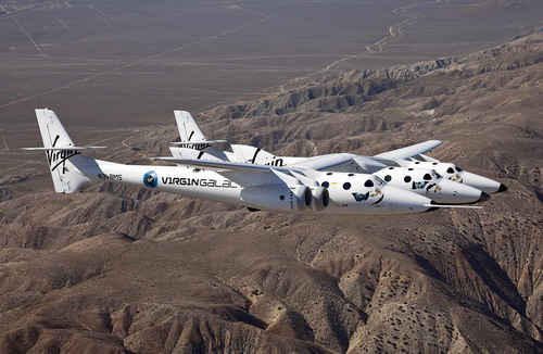 Virgin Galactic's SpaceShipTwo shown on its maiden flight