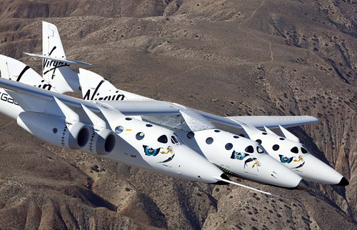 Virgin Galactic's SpaceShipTwo shown on its maiden flight