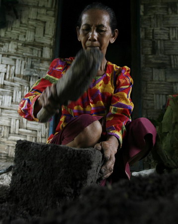 Soil snack made in East Java, Indonesia