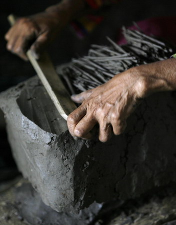 Soil snack made in East Java, Indonesia