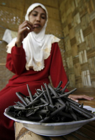 Soil snack made in East Java, Indonesia