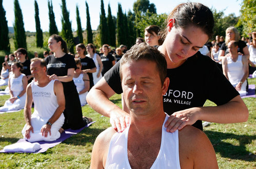 World's largest ever simultaneous massage