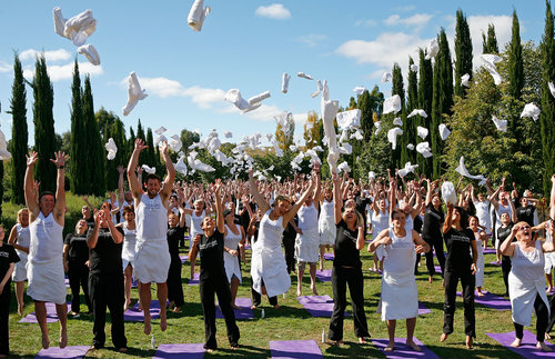 World's largest ever simultaneous massage