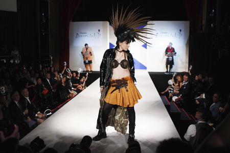 Celebrities join in Kilt fashion show in New York