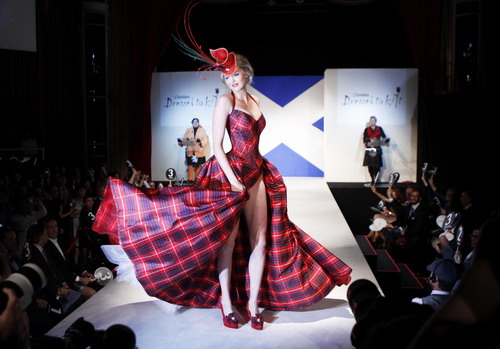Celebrities join in Kilt fashion show in New York