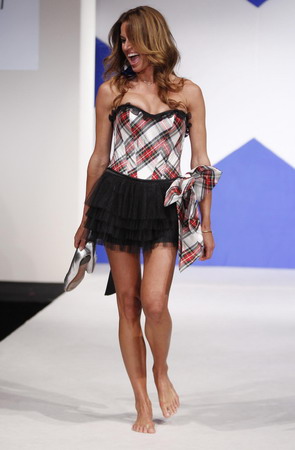 Celebrities join in Kilt fashion show in New York