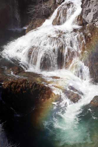 Great Waterfall at the Plitvice Lakes in Croatia